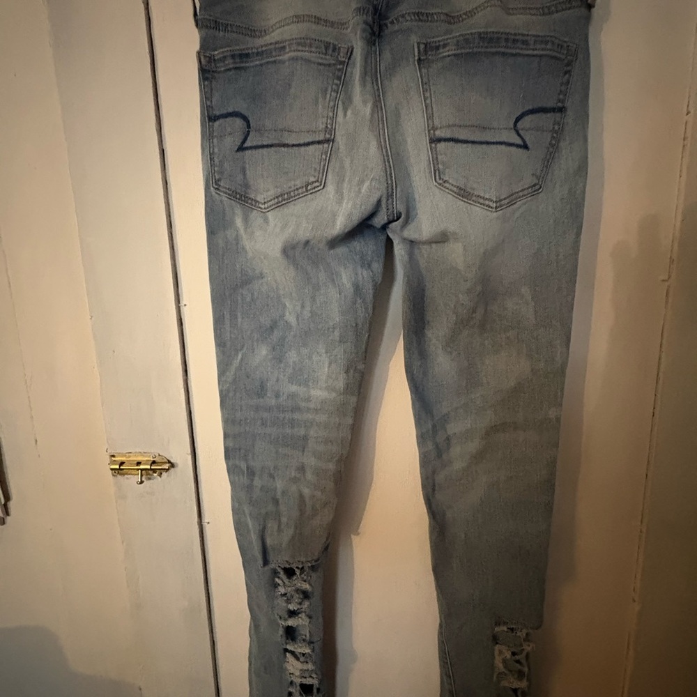 American Eagle Blue Skinny Vintage-Inspired Jeans - Picture 5 of 9